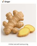 Fresh ginger root from Vuno