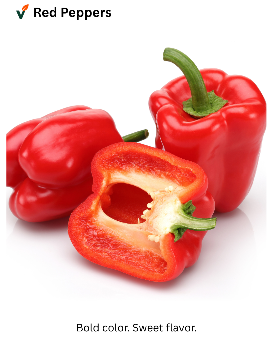 Red Bell Peppers (Sweet & Fresh)